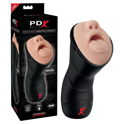 PDX Elite Deep Throat Vibrating Stroker Discount Adult Zone