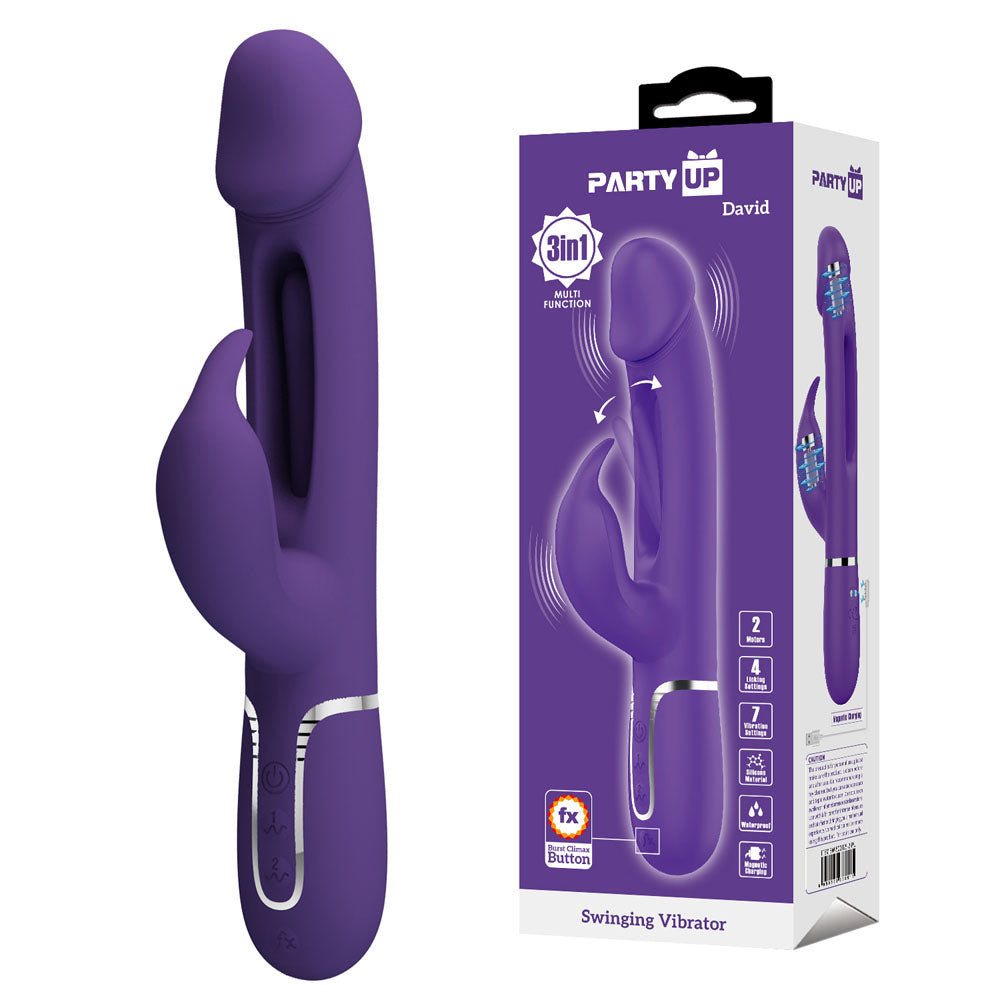 Party Up DAVID Swinging Vibe - Purple - Discount Adult Zone