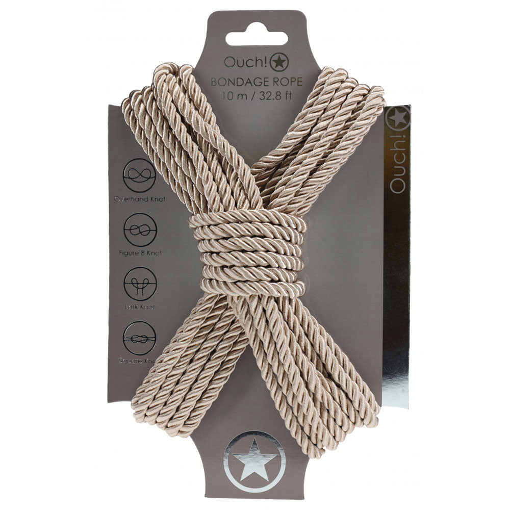 OUCH! Bondage Rope - 10 M - Gold - Discount Adult Zone