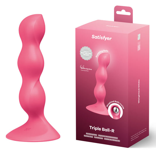 Satisfyer Triple Ball-R - Red - Discount Adult Zone