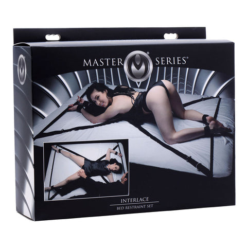 Master Series Interlace Bed Restraint Set Discount Adult Zone