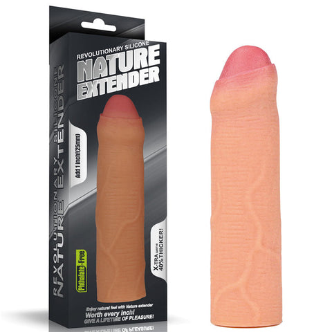 Nature Extender 1'' Silicone Uncut Sleeve Discount Adult Zone