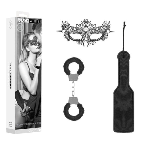 OUCH! Black & White Introductory Bondage Kit #3 Discount Adult Zone
