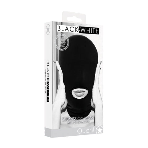 OUCH! Black & White Submission Mask Discount Adult Zone