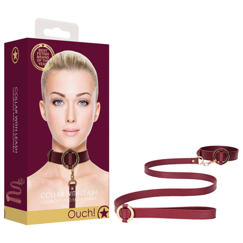 OUCH! Halo - Collar With Leash Discount Adult Zone
