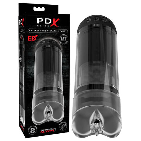 Pipedream Extreme Toyz Elite Extender Pro Vibrating Penis Pump Discount Adult Zone