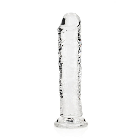 REALROCK 20 cm Straight Dildo - Clear Discount Adult Zone