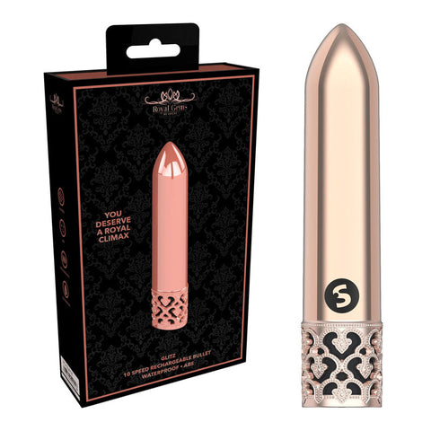 ROYAL GEMS Glitz - ABS Rechargeable Bullet Discount Adult Zone
