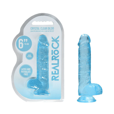 RealRock 6'' Realistic Dildo With Balls Discount Adult Zone