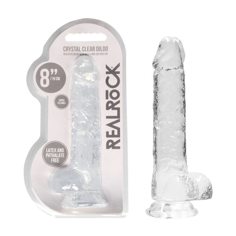 RealRock 8'' Realistic Dildo With Balls Discount Adult Zone