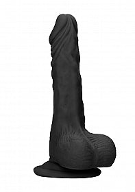 Realistic Dildo With Balls - 23 cm - Black Discount Adult Zone