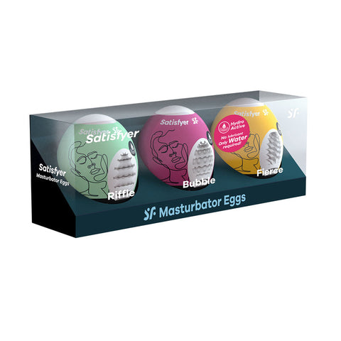 Satisfyer Masturbator Eggs - Mixed 3 Pack #1 Discount Adult Zone