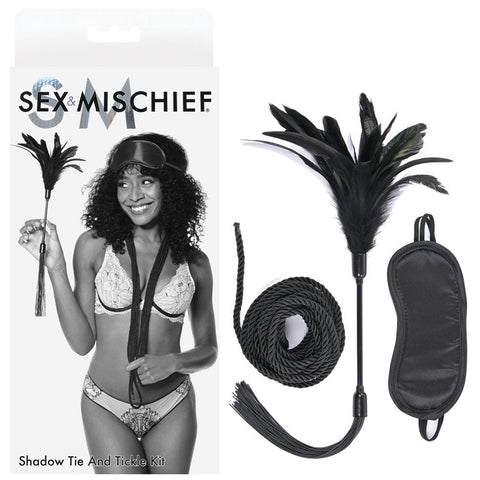 Sex & Mischief Shadow Tie and Tickle Kit Discount Adult Zone