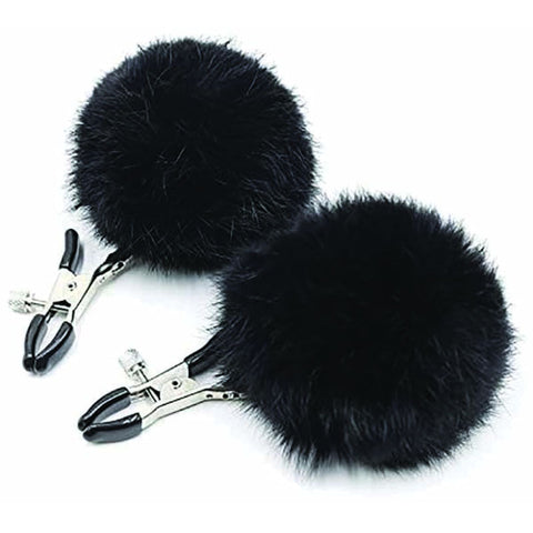 Sexy AF - Clamp Couture Black Puff Balls Discount Adult Zone