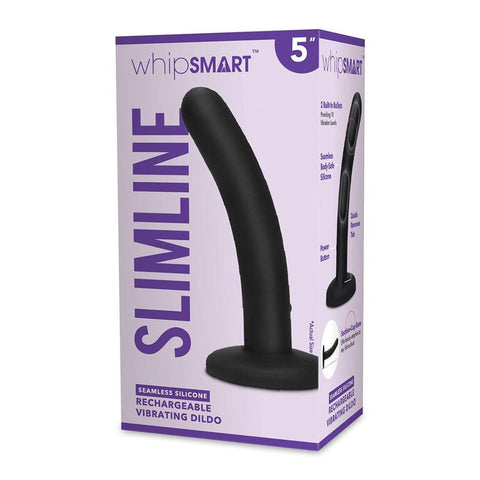 WhipSmart 5'' Slimline Rechargeable Vibrating Dildo Discount Adult Zone