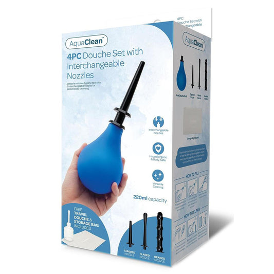 AquaClean 4 Piece Douche Set with Interchangeable Nozzles