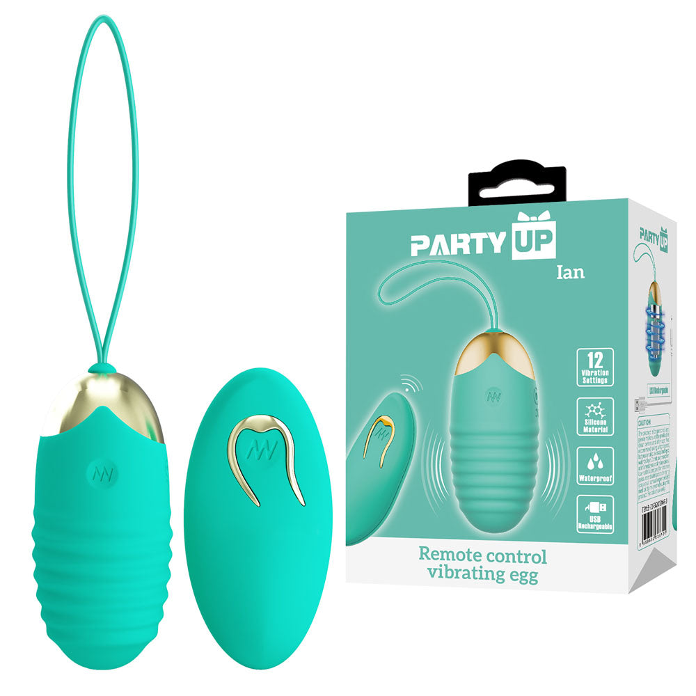 Party Up IAN Remote Egg - Teal - Discount Adult Zone