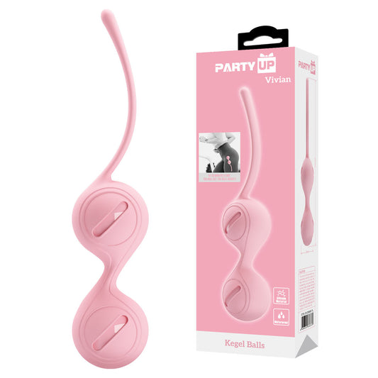 Party Up VIVIAN Kegel Balls - Pink - Discount Adult Zone