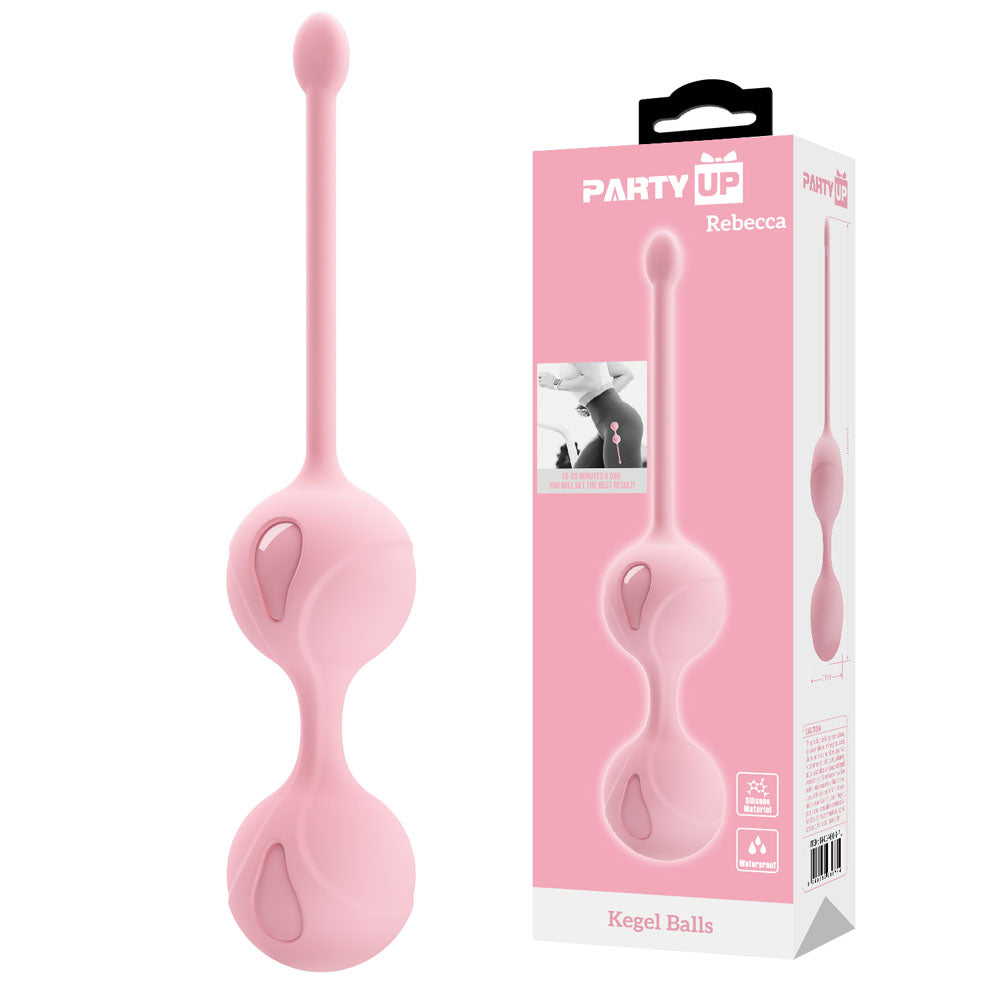 Party Up REBECCA Kegel Balls - Pink - Discount Adult Zone