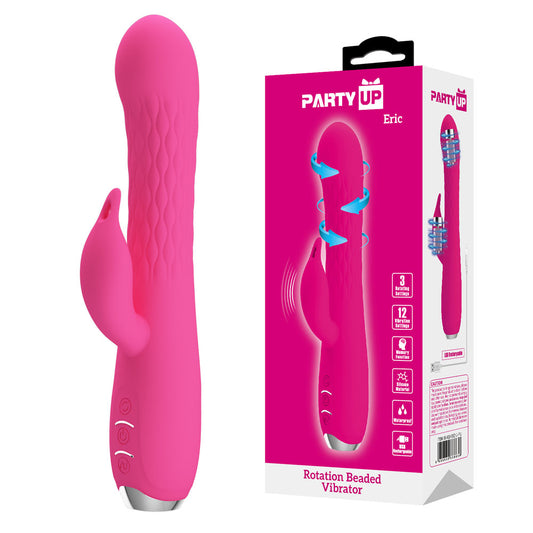 Party Up ERIC Rotating Beads Vibrator - Pink - Discount Adult Zone