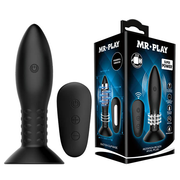 MR PLAY Rotation Beads Anal Plug - Discount Adult Zone