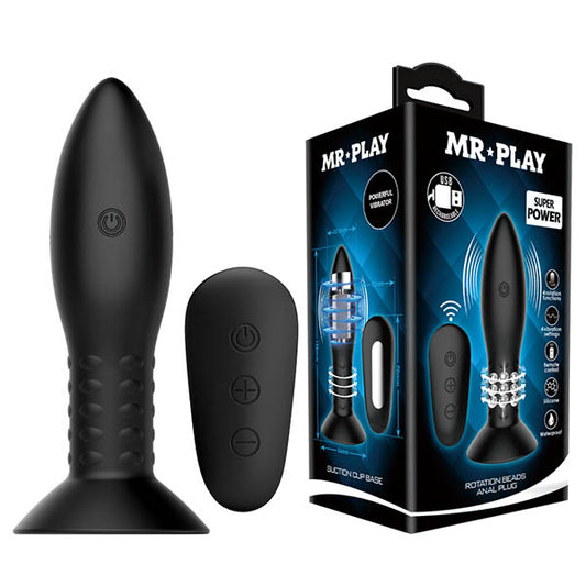 MR PLAY Rotation Beads Anal Plug - Discount Adult Zone