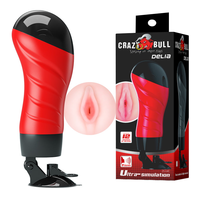 CRAZY BULL DELIA Vibrating Stroker - Discount Adult Zone