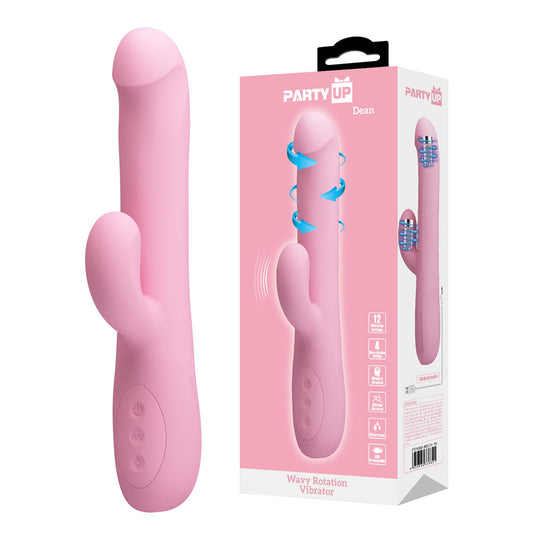 Party Up DEAN Wavy Rotation Vibe - Pink - Discount Adult Zone