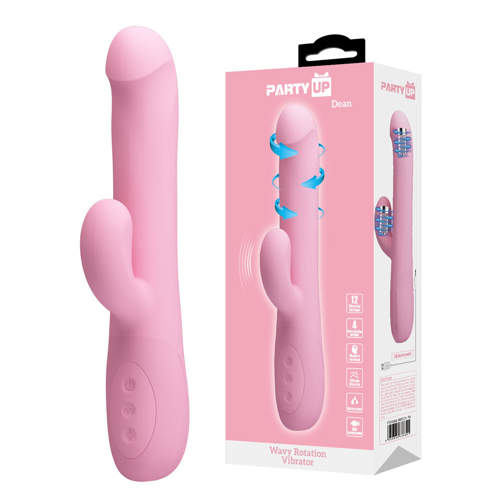 Party Up DEAN Wavy Rotation Vibe - Pink - Discount Adult Zone