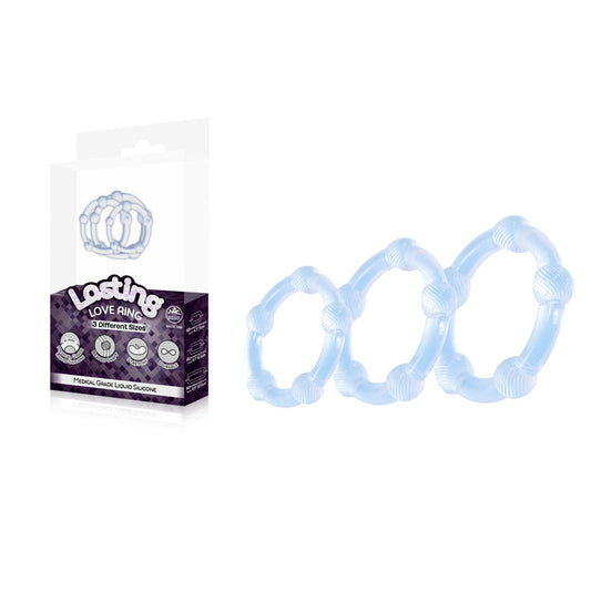 Lasting Love Ring 3 Piece Set - Clear