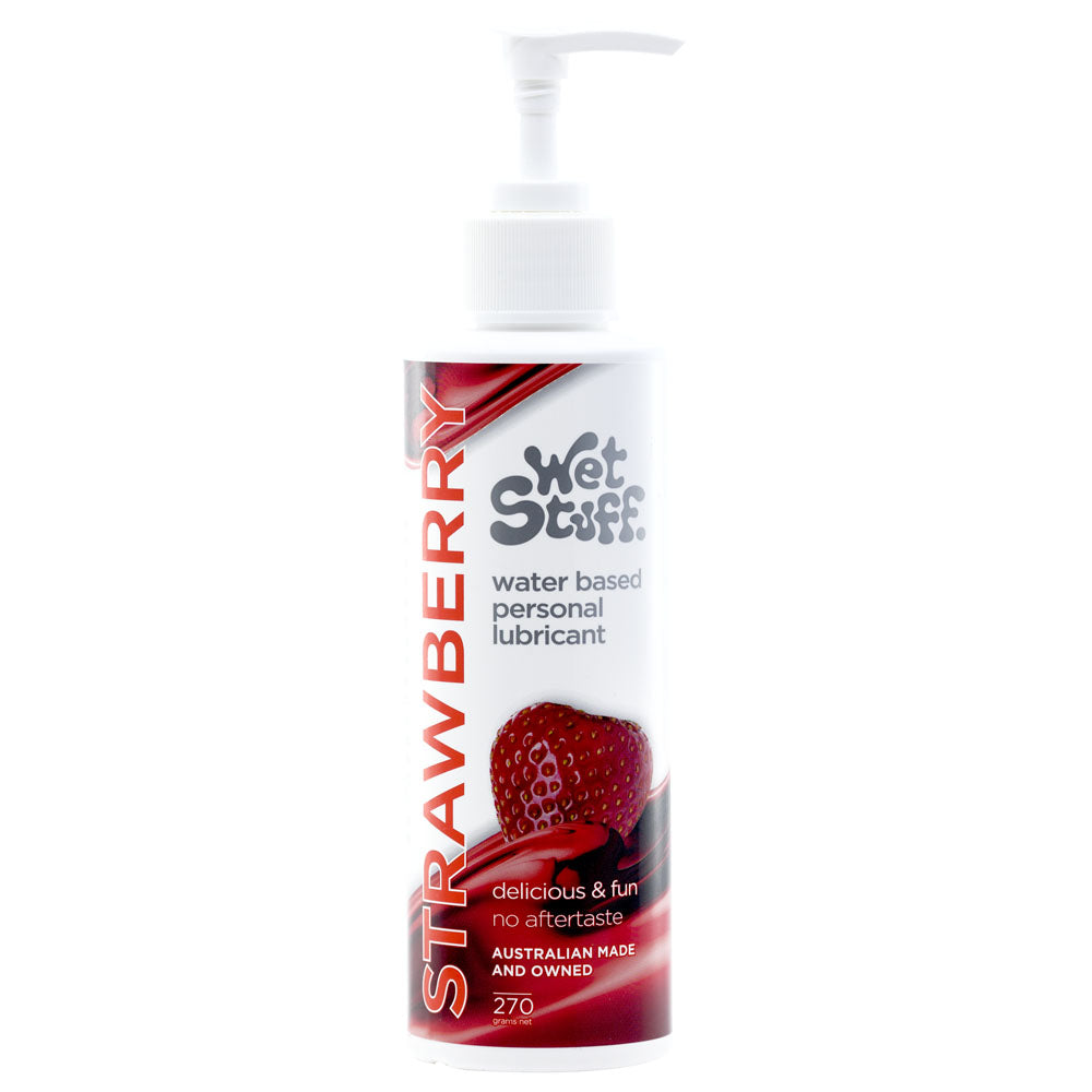 Wet Stuff Strawberry - 270g Pump - Discount Adult Zone