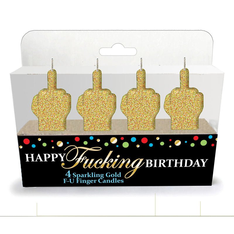 Happy Fucking Birthday FU Candle Set