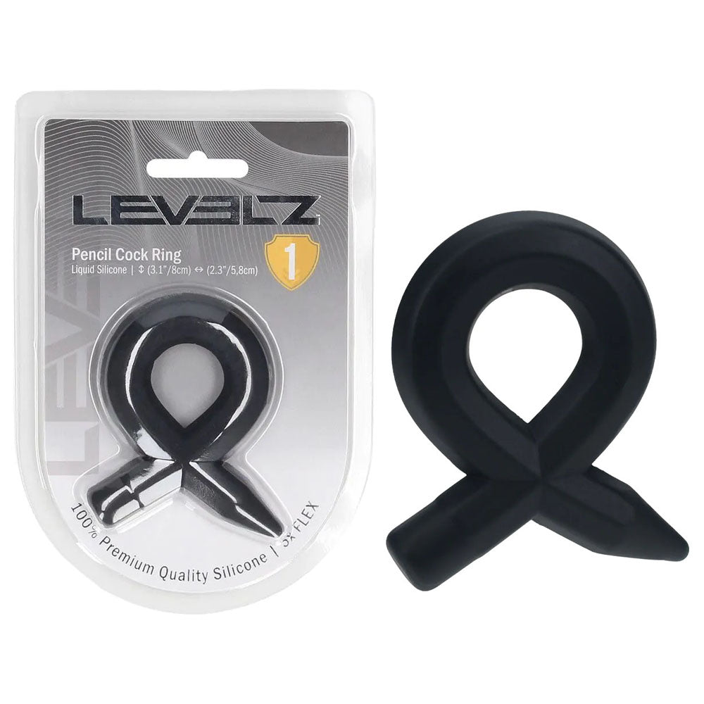 LEVELZ Pencil Liquid Silicone Cock Ring - Discount Adult Zone