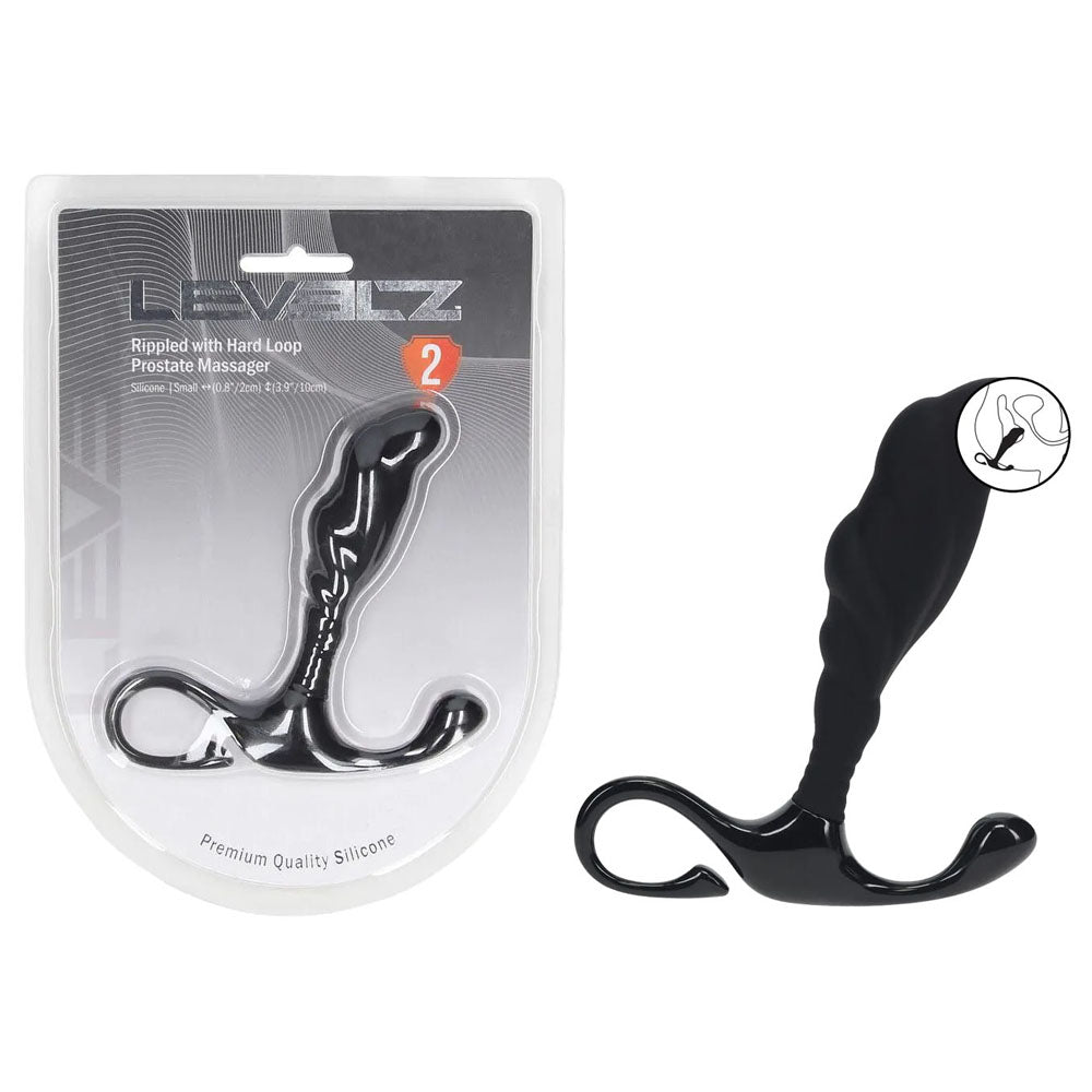 LEVELZ Rippled with Hard Loop Prostate Massager - Small - Discount Adult Zone