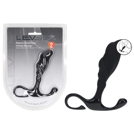 LEVELZ Rippled with Hard Loop Prostate Massager - Medium - Discount Adult Zone