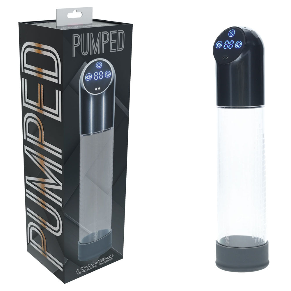 PUMPED Automatic Waterproof Pump - Gun Metal - Discount Adult Zone