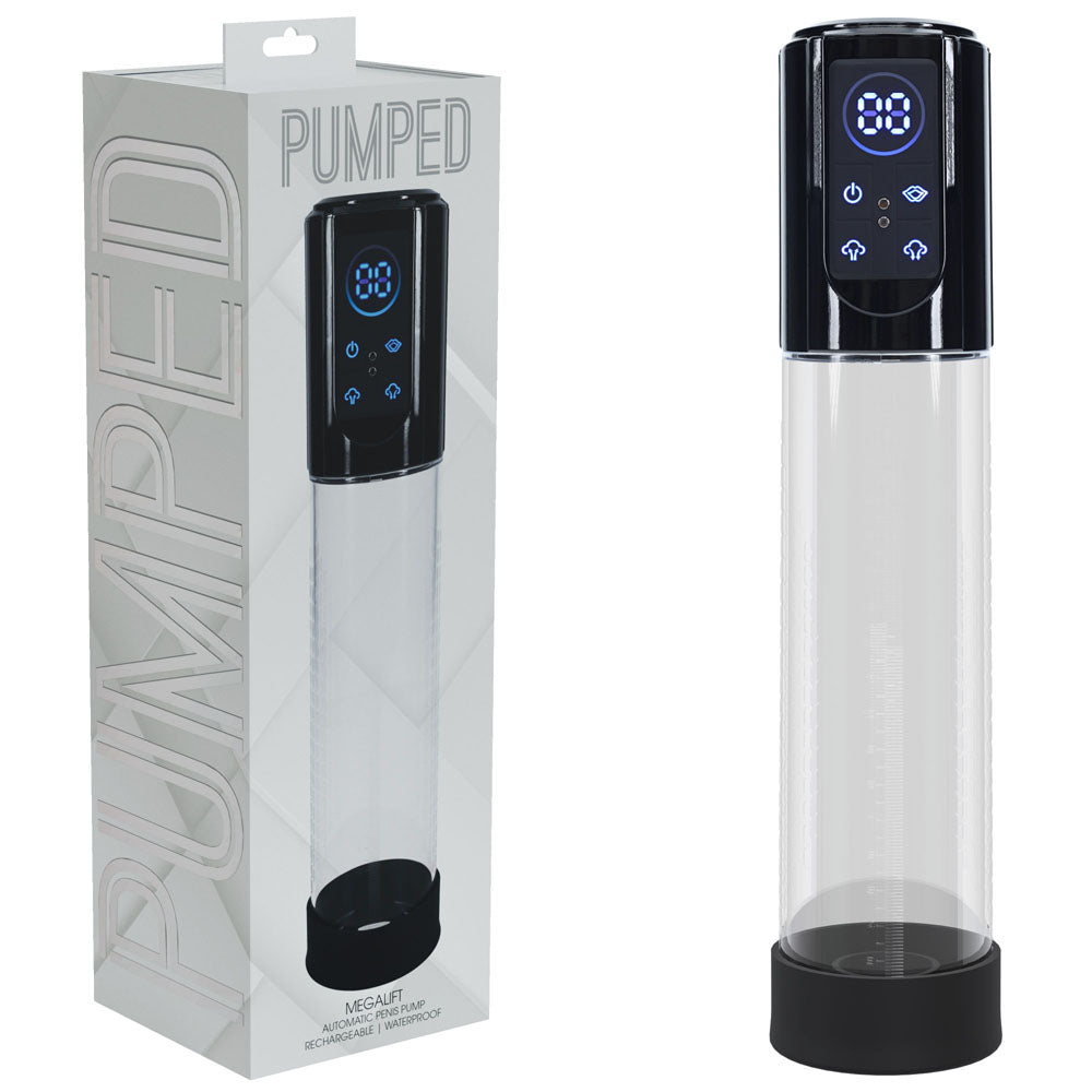 PUMPED MegaLift Automatic Penis Pump - Black - Discount Adult Zone