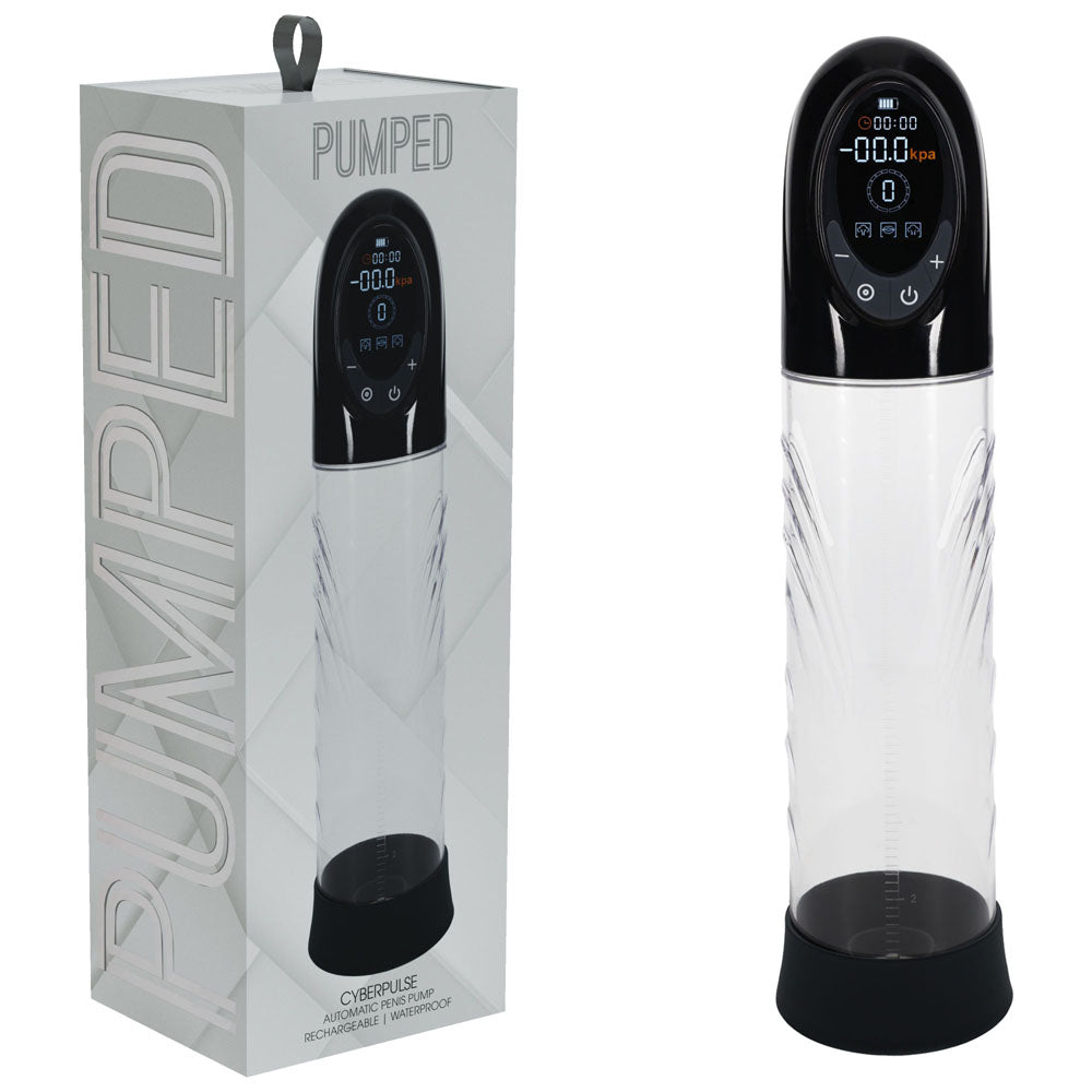 PUMPED CyberPulse Automatic Penis Pump - Black - Discount Adult Zone