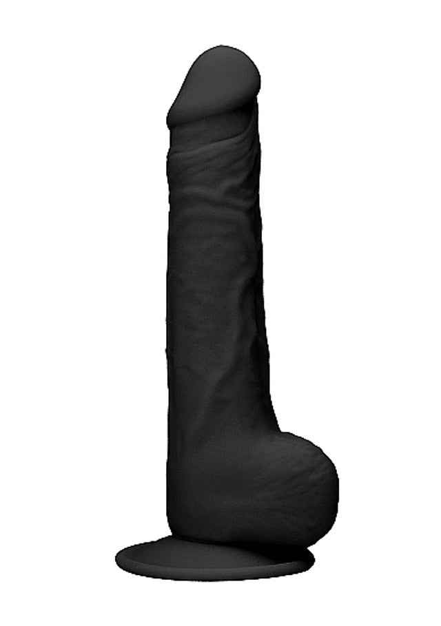 Silicone Dual Density Dildo With Balls - 9.5 Inch