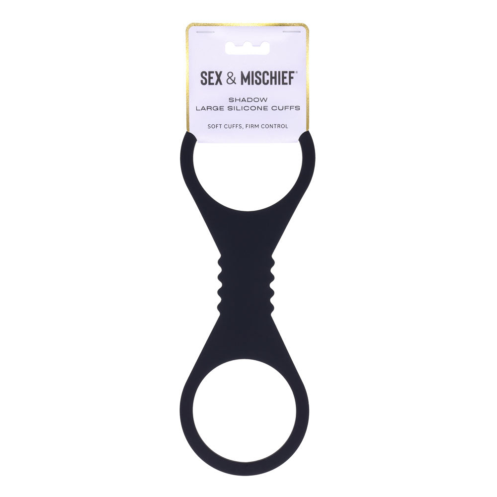 Sex & Mischief Shadow Large Silicone Cuffs - Discount Adult Zone