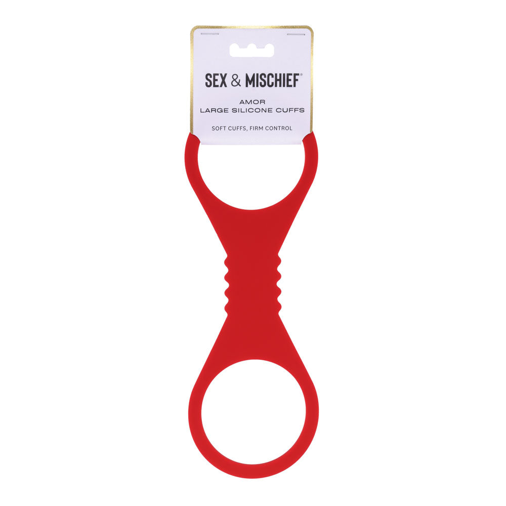 Sex & Mischief Amor Large Silicone Cuffs - Discount Adult Zone