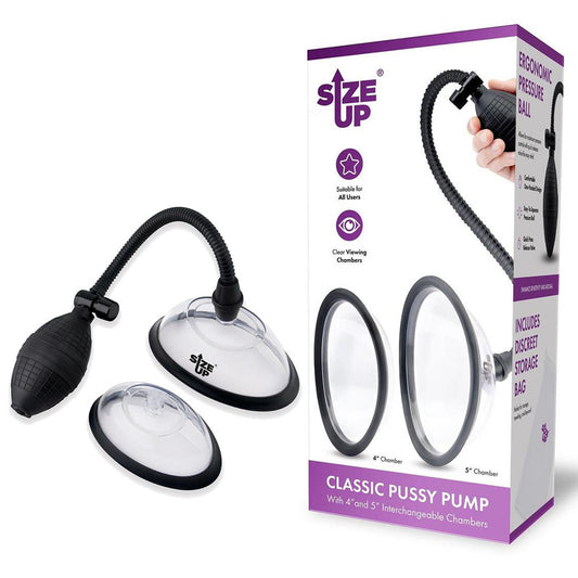Size Up Classic Pussy Pump with 2 Chambers - Discount Adult Zone