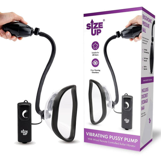 Size Up Vibrating Pussy Pump - Discount Adult Zone