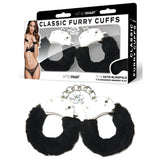 WhipSmart Classic Furry Cuffs - Black - Discount Adult Zone