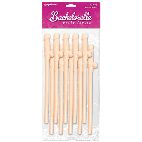 Bachelorette Party Favors - Dicky Sipping Straws Discount Adult Zone