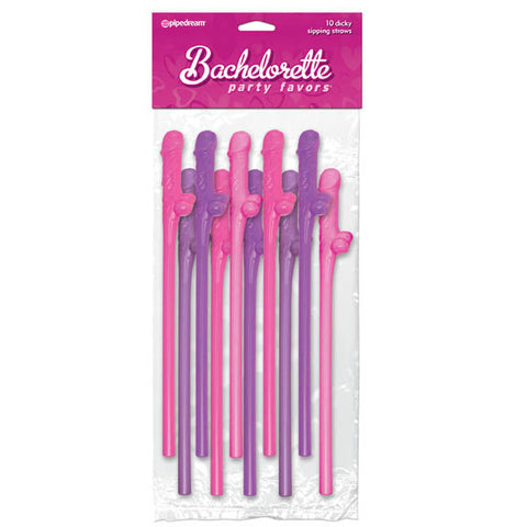 Bachelorette Party Favors - Dicky Sipping Straws Discount Adult Zone