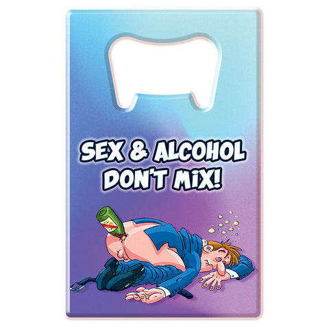 Bottle Opener - Sex & Alcohol Dont Mix Discount Adult Zone