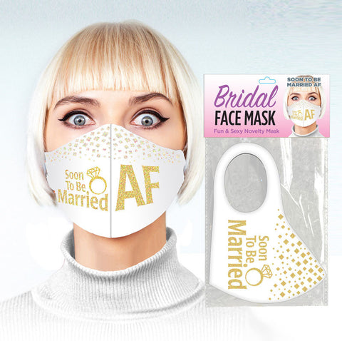 Bridal Face Mask - Soon To Be Married AF Discount Adult Zone