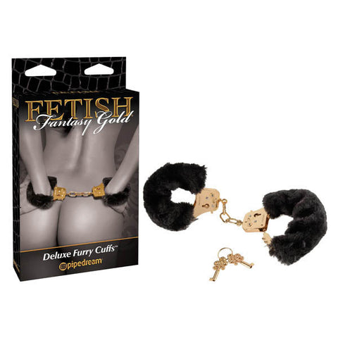 Fetish Fantasy Gold Deluxe Furry Cuffs Discount Adult Zone