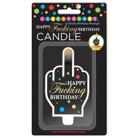 Happy Fuckng Birthday FU Finger Candle Discount Adult Zone